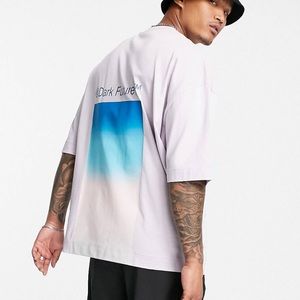 ASOS Dark Future Oversized T-shirt with Back Graphic Print BRAND NEW Size Small